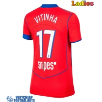 Paris Saint-Germain Vitinha #17 Replica Third Shirt Ladies 2025-26 Short Sleeve